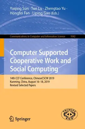 Sun / Lu / Gao |  Computer Supported Cooperative Work and Social Computing | Buch |  Sack Fachmedien