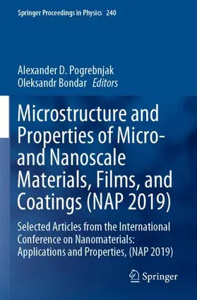 Bondar / Pogrebnjak |  Microstructure and Properties of Micro- and Nanoscale Materials, Films, and Coatings (NAP 2019) | Buch |  Sack Fachmedien