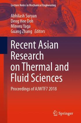 Suryan / Zhang / Doh |  Recent Asian Research on Thermal and Fluid Sciences | Buch |  Sack Fachmedien