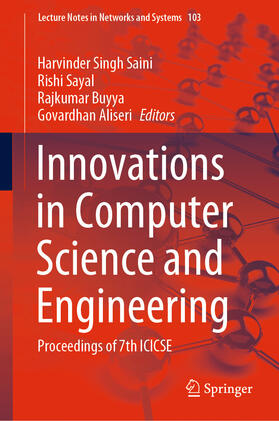 Saini / Sayal / Buyya |  Innovations in Computer Science and Engineering | eBook | Sack Fachmedien