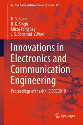 Saini / Sahambi / Singh |  Innovations in Electronics and Communication Engineering | Buch |  Sack Fachmedien