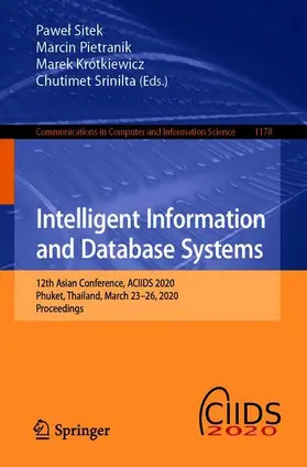 Sitek / Srinilta / Pietranik |  Intelligent Information and Database Systems | Buch |  Sack Fachmedien