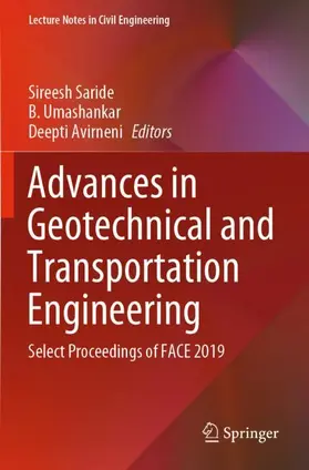 Saride / Avirneni / Umashankar |  Advances in Geotechnical and Transportation Engineering | Buch |  Sack Fachmedien