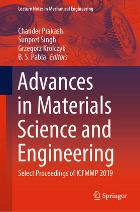 Prakash / Singh / Krolczyk |  Advances in Materials Science and Engineering | eBook | Sack Fachmedien