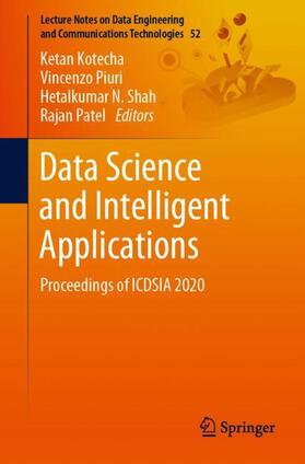 Kotecha / Patel / Piuri |  Data Science and Intelligent Applications | Buch |  Sack Fachmedien
