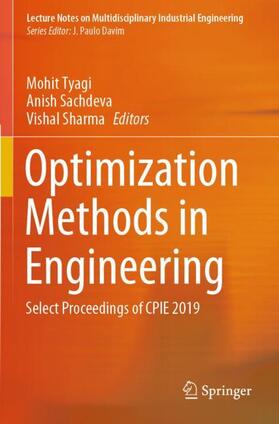 Tyagi / Sharma / Sachdeva |  Optimization Methods in Engineering | Buch |  Sack Fachmedien