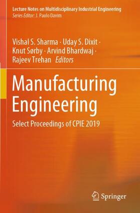Sharma / Dixit / Sørby |  Manufacturing Engineering | Buch |  Sack Fachmedien