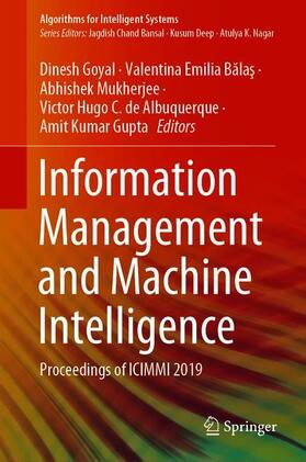 Goyal / Balas / Balas |  Information Management and Machine Intelligence | Buch |  Sack Fachmedien