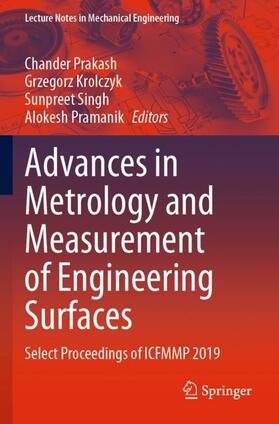 Prakash / Pramanik / Krolczyk | Advances in Metrology and Measurement of Engineering Surfaces | Buch | 978-981-15-5153-6 | sack.de