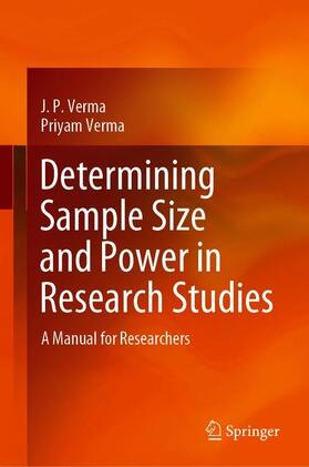 Verma |  Determining Sample Size and Power in Research Studies | Buch |  Sack Fachmedien
