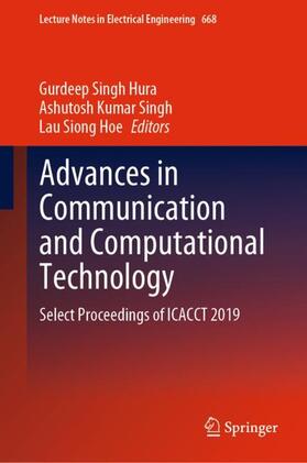 Hura / Siong Hoe / Singh |  Advances in Communication and Computational Technology | Buch |  Sack Fachmedien