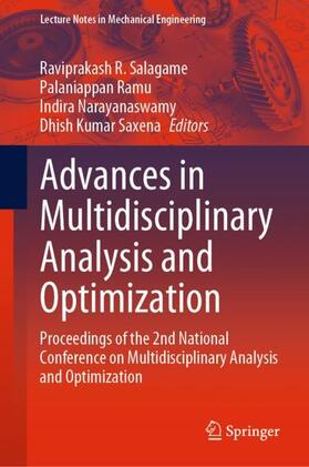 Salagame / Saxena / Ramu |  Advances in Multidisciplinary Analysis and Optimization | Buch |  Sack Fachmedien