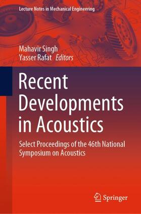Rafat / Singh |  Recent Developments in Acoustics | Buch |  Sack Fachmedien