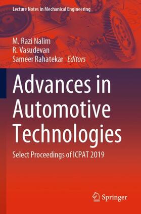 Nalim / Rahatekar / Vasudevan |  Advances in Automotive Technologies | Buch |  Sack Fachmedien