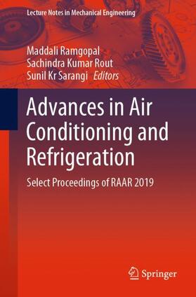 Ramgopal / Sarangi / Rout |  Advances in Air Conditioning and Refrigeration | Buch |  Sack Fachmedien