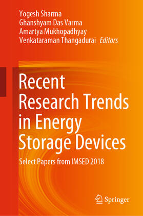 Sharma / Varma / Mukhopadhyay |  Recent Research Trends in Energy Storage Devices | eBook | Sack Fachmedien
