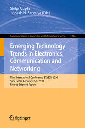 Gupta / Sarvaiya |  Emerging Technology Trends in Electronics, Communication and Networking | eBook | Sack Fachmedien