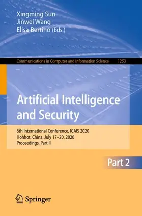 Sun / Bertino / Wang |  Artificial Intelligence and Security | Buch |  Sack Fachmedien