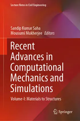 Saha / Mukherjee |  Recent Advances in Computational Mechanics and Simulations | eBook | Sack Fachmedien