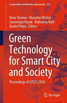 Sharma / Mishra / Pelusi |  Green Technology for Smart City and Society | Buch |  Sack Fachmedien