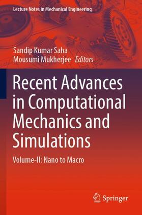 Mukherjee / Saha |  Recent Advances in Computational Mechanics and Simulations | Buch |  Sack Fachmedien