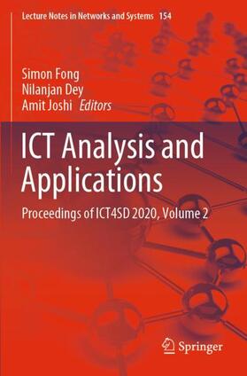 Fong / Joshi / Dey |  ICT Analysis and Applications | Buch |  Sack Fachmedien