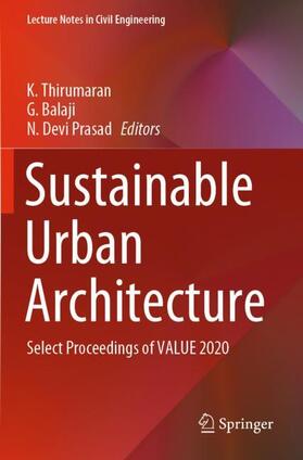 Thirumaran / Prasad / Balaji |  Sustainable Urban Architecture | Buch |  Sack Fachmedien