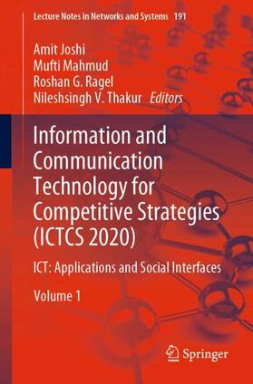 Joshi / Thakur / Mahmud |  Information and Communication Technology for Competitive Strategies (ICTCS 2020) | Buch |  Sack Fachmedien