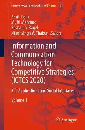 Joshi / Mahmud / Ragel |  Information and Communication Technology for Competitive Strategies (ICTCS 2020) | eBook | Sack Fachmedien