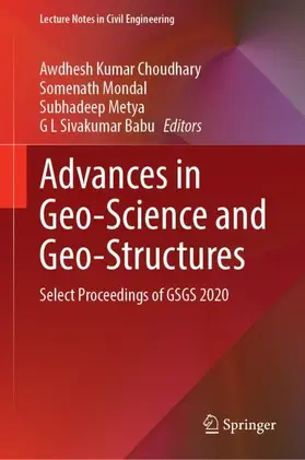 Choudhary / Babu / Mondal |  Advances in Geo-Science and Geo-Structures | Buch |  Sack Fachmedien