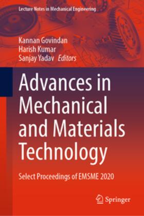 Govindan / Kumar / Yadav |  Advances in Mechanical and Materials Technology | eBook | Sack Fachmedien
