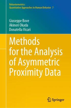 Bove / Vicari / Okada |  Methods for the Analysis of Asymmetric Proximity Data | Buch |  Sack Fachmedien