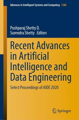 Shetty / Shetty D. |  Recent Advances in Artificial Intelligence and Data Engineering | Buch |  Sack Fachmedien