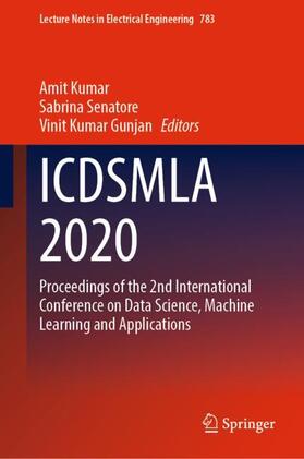 Kumar / Senatore / Gunjan |  Icdsmla 2020 | Buch |  Sack Fachmedien