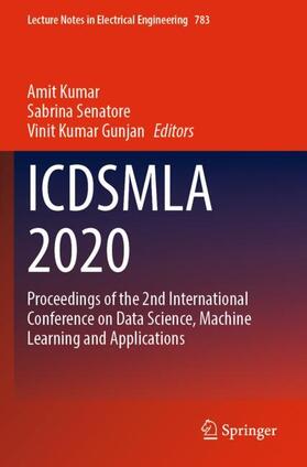 Kumar / Gunjan / Senatore |  ICDSMLA 2020 | Buch |  Sack Fachmedien
