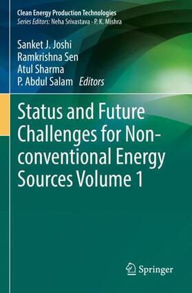 Joshi / Salam / Sen |  Status and Future Challenges for Non-conventional Energy Sources Volume 1 | Buch |  Sack Fachmedien
