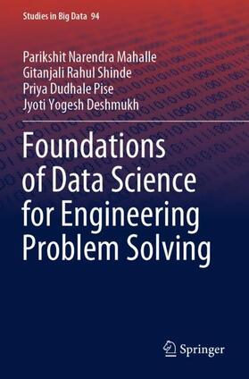 Mahalle / Deshmukh / Shinde |  Foundations of Data Science for Engineering Problem Solving | Buch |  Sack Fachmedien