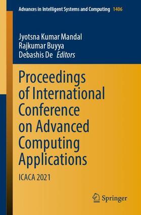 Mandal / De / Buyya |  Proceedings of International Conference on Advanced Computing Applications | Buch |  Sack Fachmedien