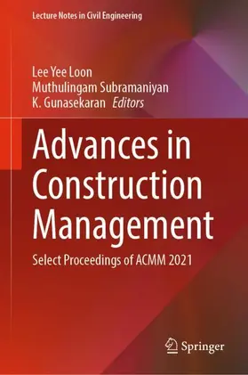 Loon / Gunasekaran / Subramaniyan |  Advances in Construction Management | Buch |  Sack Fachmedien