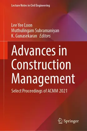 Loon / Subramaniyan / Gunasekaran |  Advances in Construction Management | eBook | Sack Fachmedien