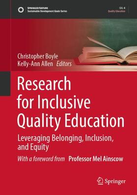 Allen / Boyle |  Research for Inclusive Quality Education | Buch |  Sack Fachmedien