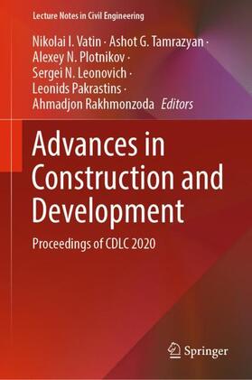 Vatin / Tamrazyan / Rakhmonzoda |  Advances in Construction and Development | Buch |  Sack Fachmedien