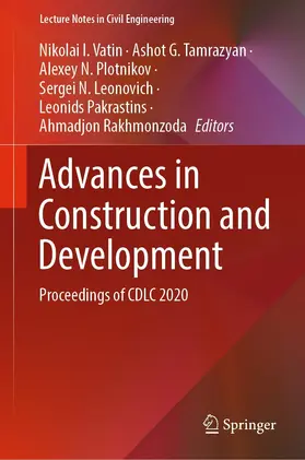 Vatin / Tamrazyan / Plotnikov |  Advances in Construction and Development | eBook | Sack Fachmedien