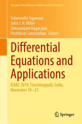 Sigamani / Saminathan / Miller |  Differential Equations and Applications | Buch |  Sack Fachmedien