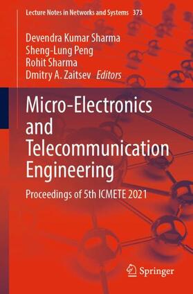Sharma / Zaitsev / Peng |  Micro-Electronics and Telecommunication Engineering | Buch |  Sack Fachmedien
