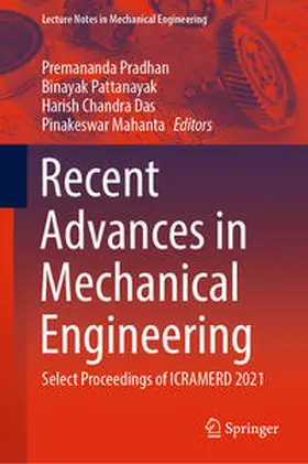 Pradhan / Pattanayak / Das |  Recent Advances in Mechanical Engineering | eBook | Sack Fachmedien