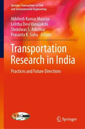 Maurya / Sahu / Vanajakshi |  Transportation Research in India | Buch |  Sack Fachmedien