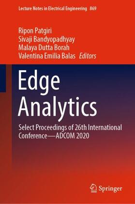 Patgiri / Emilia Balas / Bandyopadhyay |  Edge Analytics | Buch |  Sack Fachmedien