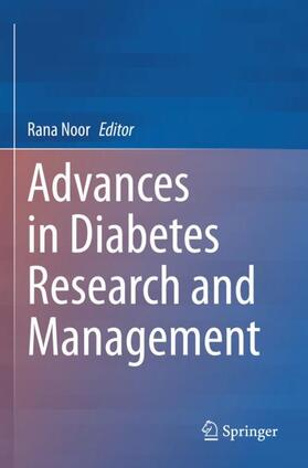 Noor |  Advances in Diabetes Research and Management | Buch |  Sack Fachmedien