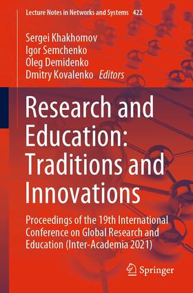 Khakhomov / Semchenko / Demidenko |  Research and Education: Traditions and Innovations | eBook | Sack Fachmedien